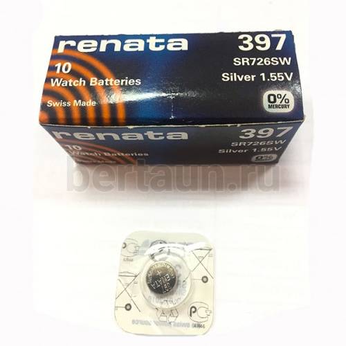 Батарейка № 17  RENATA 397 (SR 920SW)(10шт/упак)