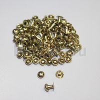 Заклепки "Хольнитены" №11 7 мм (50 шт/уп) ВЫПУКЛЫЕ золото