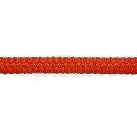 Резинка босоножная в кожаной оплетке  6 мм оранжевая Италия 