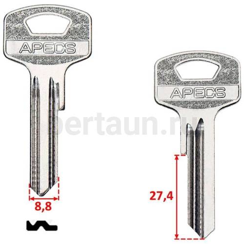 Заг.для ключ. AP-2D LONG E-296  №167