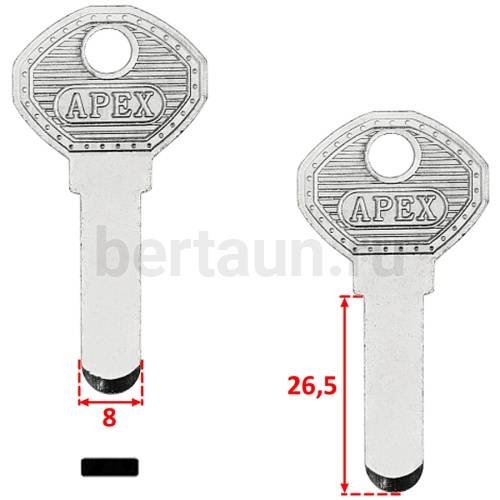 Заг.для ключ. AP АПЕКС-02 (вертикалка Апекс 2.5 мм) № 58 