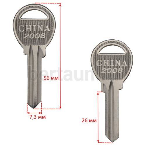 Заг.для ключ. CHINA2008 англ. № 398 