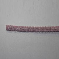 Резинка босоножная в кожаной оплетке  6 мм розовая Италия