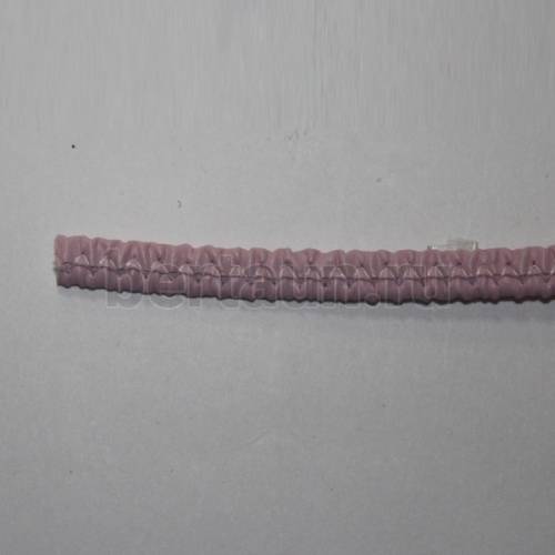 Резинка босоножная в кожаной оплетке  6 мм розовая Италия