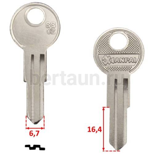 Заг.для ключ. SSO-2_SSO2_SSO/ED4_x Siso № 268 