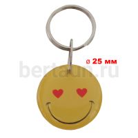 Домофонный ключ заготовка № 7 Брелок T5 (Smile) d25 мм