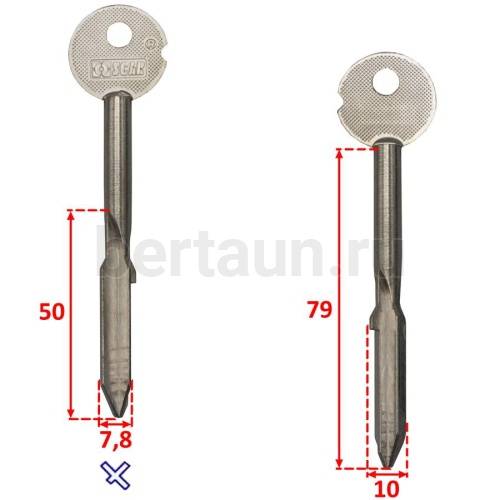 Заг.для ключ. КРЕСТ № 3_ KR3X_KRX3_x_x Kresti №98
