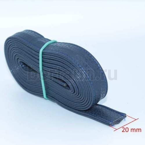 Ручки сумочные ПЛОСКИЕ № 13 2см*2м синий  мат