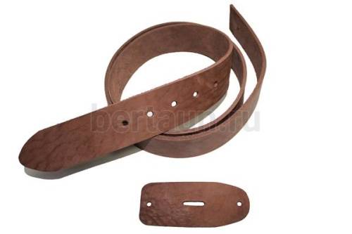 Заготовка № 8 для ремня 45мм, (чепрак) коричневая