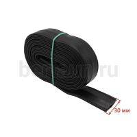 Ручки сумочные ПЛОСКИЕ №120 3см*2м (PU 100%)  черный мат 