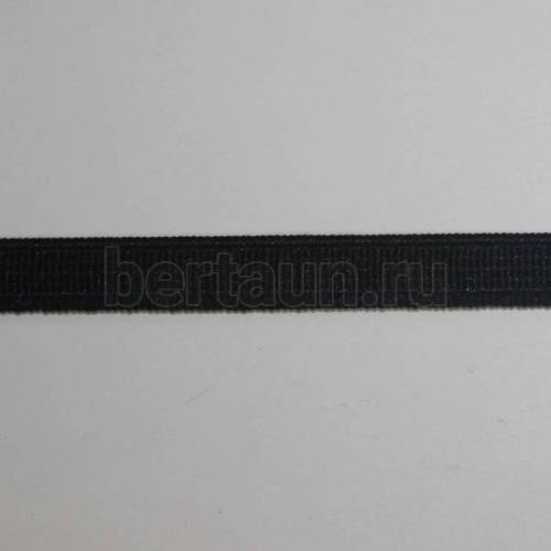Резинка   8 мм башмачная (чёрная ) Италия ширина   