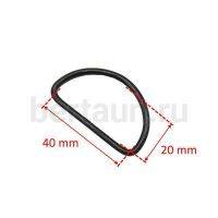 Рамка № 11 сумочная полукольцо 40 мм/3,0 мм темн.никель ИС