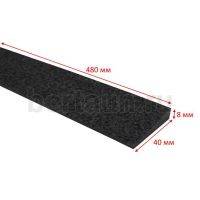 Косяки №12    TOPY CREPE 480*40*8мм узкие черн