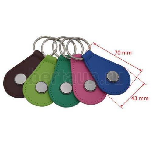 Домофонный ключ заготовка №33  RW 1990 "кожа " брелок КАПЛЯ  цветные в ассорт.