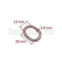 Рамка № 66 щель овальная LT 20*13*3,8мм никель 10 шт/упак 