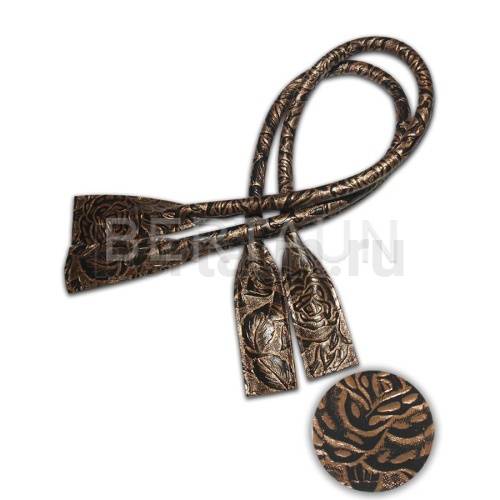 Ручки сумочные готовые 65см № 54 полиурет. золото корич. розы