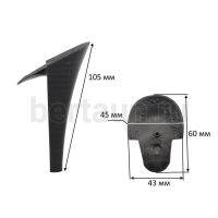 Каблуки №  96 GUMUS 1517 (5-6)  черный   (высота 10,5 см)