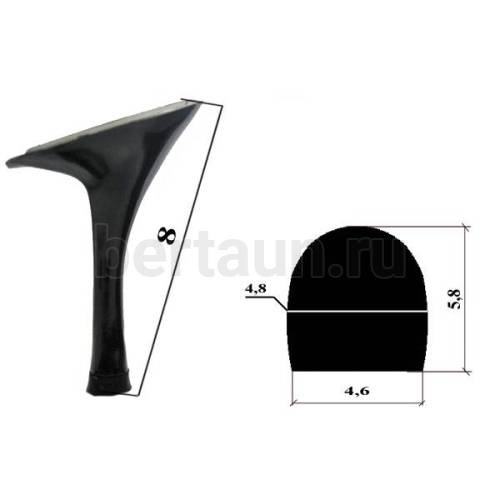 Каблуки №  22 LY 4121 черный лаковый (высота 8 см)