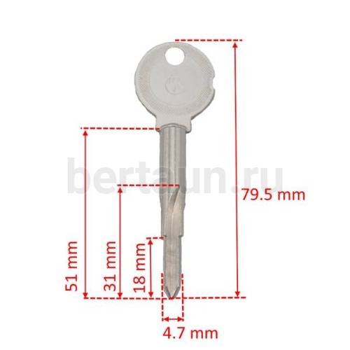 Заг.для ключ. KR-1 оскар № 534 