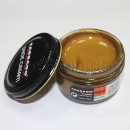 Тарраго №212    (TCT31) 504 Крем SHOE cream СТЕКЛО 50мл золот-коричн