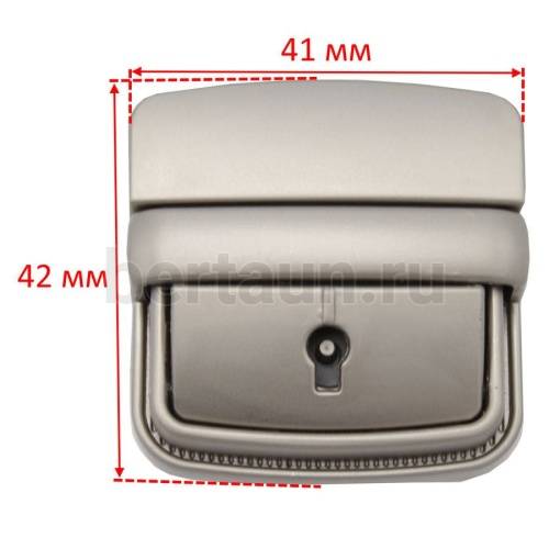 Замок портфельный №  6  L-048 /А 0799 ЛТ/С150Z GFM мат. никель