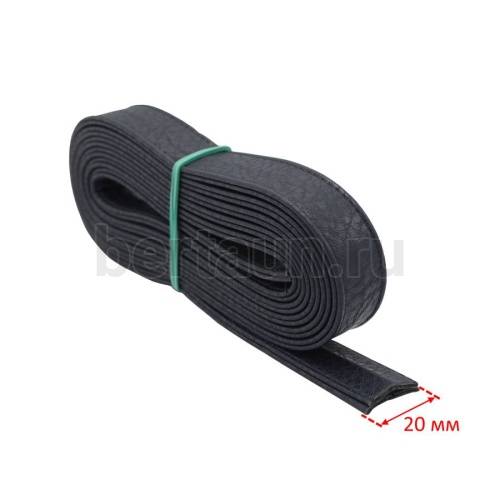 Ручки сумочные ПЛОСКИЕ №127 2см*2м синий мат.рифленый