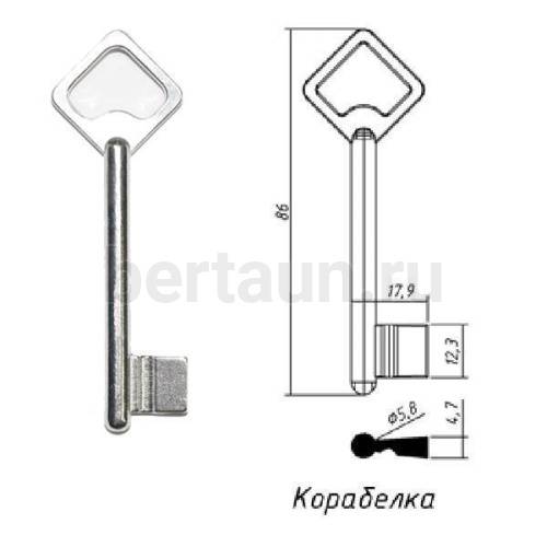 Заг.для ключ. КОРАБЕЛКА  DV2028   № 16 