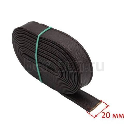 Ручки сумочные ПЛОСКИЕ № 98 2 см*2м коричн. новинка