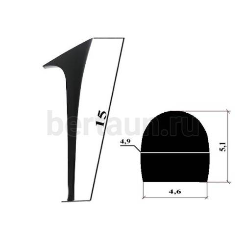 Каблуки № 118 LY 12119 черный  (высота 15 см)