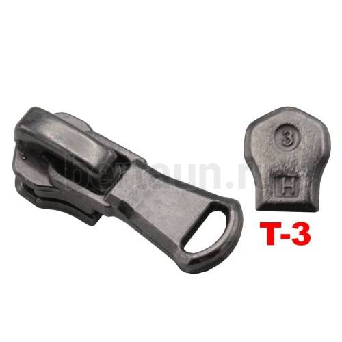 Замок-бегунок №161 металл Т3 BERT М-30243 т.никель