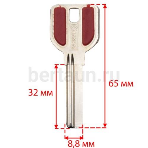 Заг.для ключ. MCM-2D/MCM1( MSM) стар. верт. 2 паза 32мм (GM55 ящ 233) № 68 