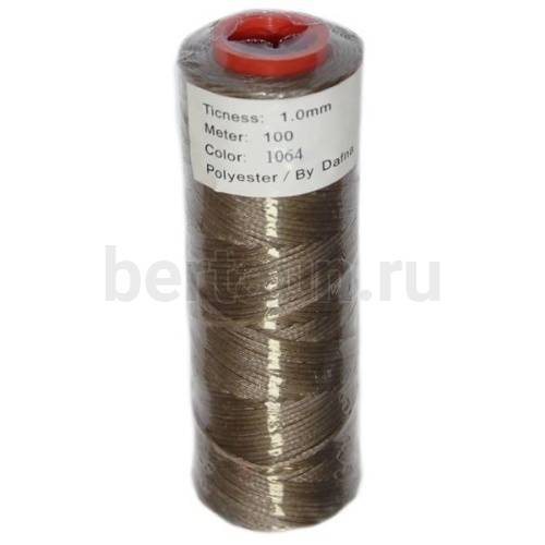 Нитки вощеные №65 d1мм 100м.для ручной прошивки беж 1064 DAFNA Нитки вощеные №65 d1мм 100м.для ручной прошивки беж 1064 DAFNA