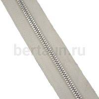 Молния рулонная №  74 МЕТАЛЛ никель Т5 GFM D121 белая