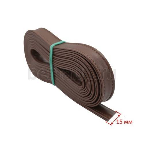 Ручки сумочные ПЛОСКИЕ №124 1,5 см*2м св.кор.гладкий NEW Ручки сумочные ПЛОСКИЕ №124 1,5 см*2м св.кор.гладкий NEW