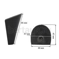 Каблуки № 106 GUMUS 1267 (5-6)  черный   (высота 8,5 см)