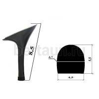 Каблуки №   9 LY 3255 черный лаковый.(высота 9 см)