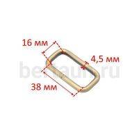 Рамка № 72 щель квадратная сумочная 38 мм  GFM RZJ50904 (ф4,5*38*16) антик 10 шт/упак