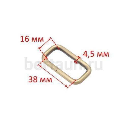 Рамка № 72 щель квадратная сумочная 38 мм  GFM RZJ50904 (ф4,5*38*16) антик 10 шт/упак