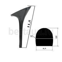 Каблуки №  64 LY 7521 черный матовый (высота 11,5 см) (!!!)