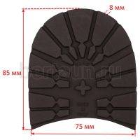 Набойка №148 DUNLOP (ТАНК)  р. 39-40  8 мм коричневый 