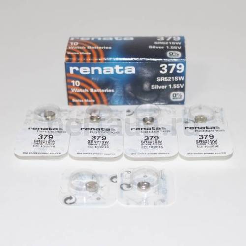 Батарейка № 12  RENATA 379 (SR 521SW)(10шт/упак)