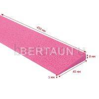 Косяки №25    BISSELL  1010  450*45*1*8 мм розовый PINK(9)