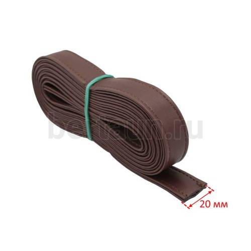 Ручки сумочные ПЛОСКИЕ № 33 2см*2м коричневый мат NEW