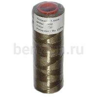 Нитки вощеные№101 d1мм 100м.для ручной прошивки св.СЕРЫЙ 739 DAFNA