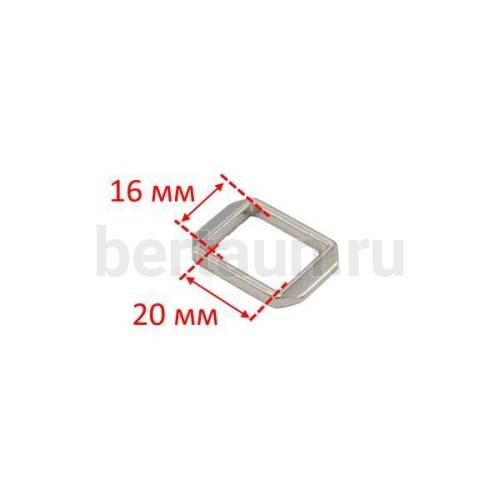 Ручкодержатель №72 щель квадратная сумочная GFM 17264-20/7408 никель