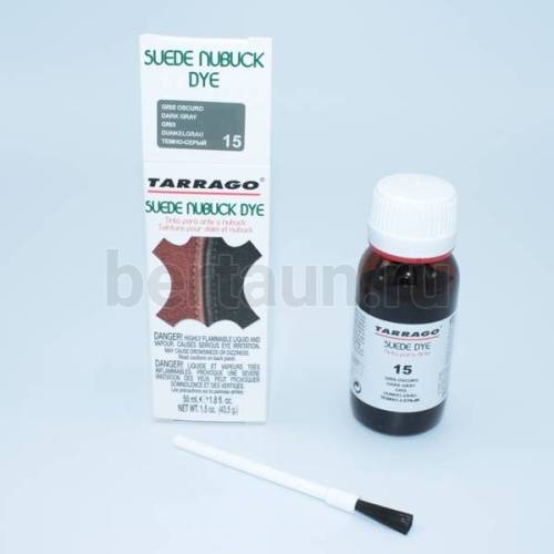 Тарраго №257  (TDC16) Крас. для зам/и нуб. 015 SUEDE DYE 50мл т. серый