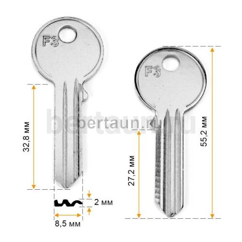 Заг.для ключ. F3 (H-080)  англ. JML  №688