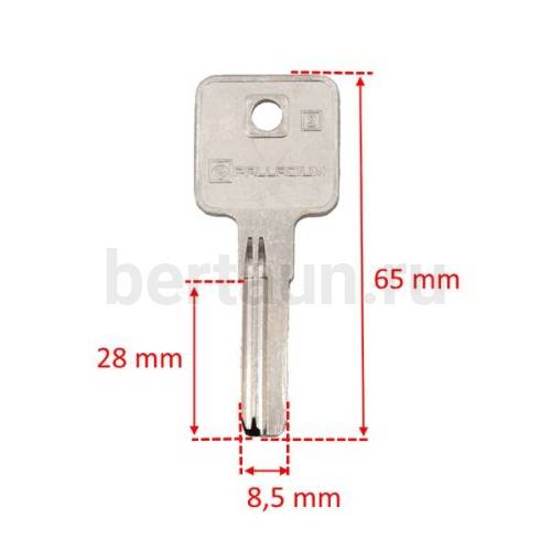 Заг.для ключ. Palladium-2 2п (8,5*2,3*27мм) верт. 10456 №506 