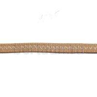 Резинка босоножная в кожаной оплетке 8 мм св.коричн цв.№ 2 Италия