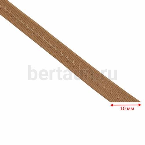 Резинка босоножная в кожаной оплетке 10 мм св.бежевая цв.№ 5 Италия